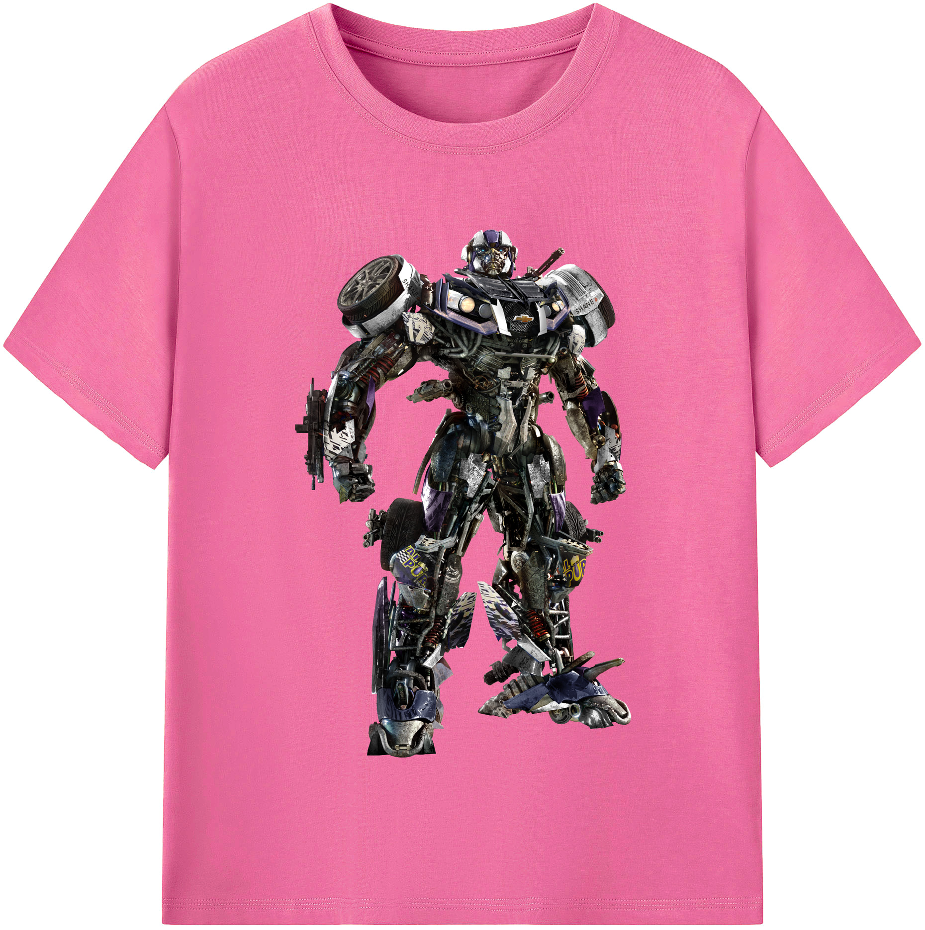 （画像用）  レディースカジュアルプリントTシャツ（綿100％）